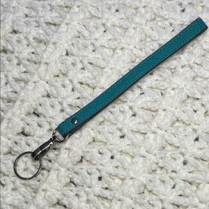 Michael Kors Teal Wristlet Keychain